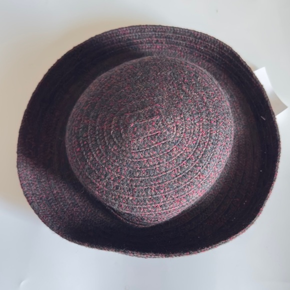 San Diego Hat Co Four Buttons Women\'s Cloche Bucket Hat Marled Black Pink O/S main image 4